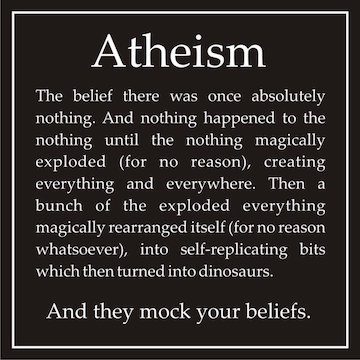 April 1 is National Atheists Day. 'The FOOL says in his hear, 'There is no God.'' (Psalm 14:1)