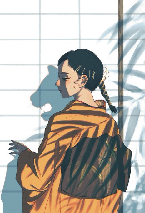 「orange kimono」 illustration images(Latest｜RT&Fav:50)