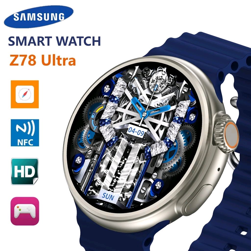 Samsung Z78 Ultra Smart Watch Round 1.52 inch Screen Wireless Charger Compass NFC Game Bluetooth Call Compass AI Voice Outdoor Sport Smartwatch Rp275.000. 
Arsenal PSSI #QueenOfTearsEp8 #SamsungRp1diShopeeLIVE #SHEESH_OUT_NOW shope.ee/8f5I9txh7l?sha…