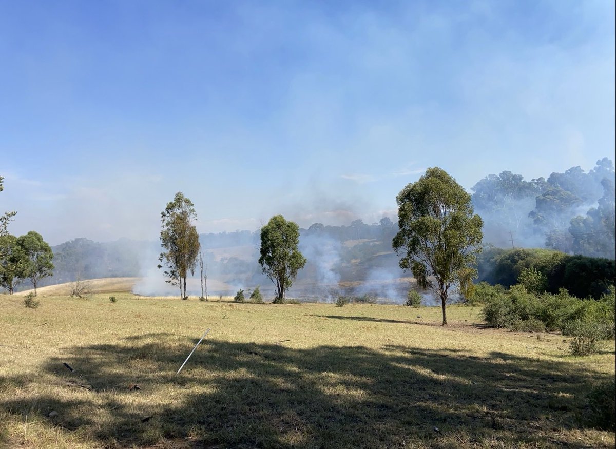 Crews are working to contain the Lowry Av grass fire, burning to the south of Lowry Avenue and east of Thirty Second Avenue at West Hoxton (Liverpool LGA). There are no immediate threats to property, however smoke may be visible in the area for some time. #RFS