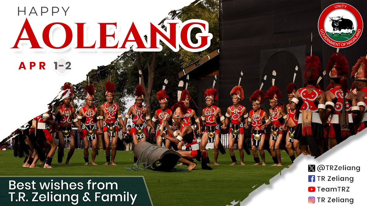 May the traditions and culture of the Konyak tribe shine brightly during the Aoleang Festival, bringing unity and harmony to all. Through this festival, may good tidings prevail. Happy Aoleang.