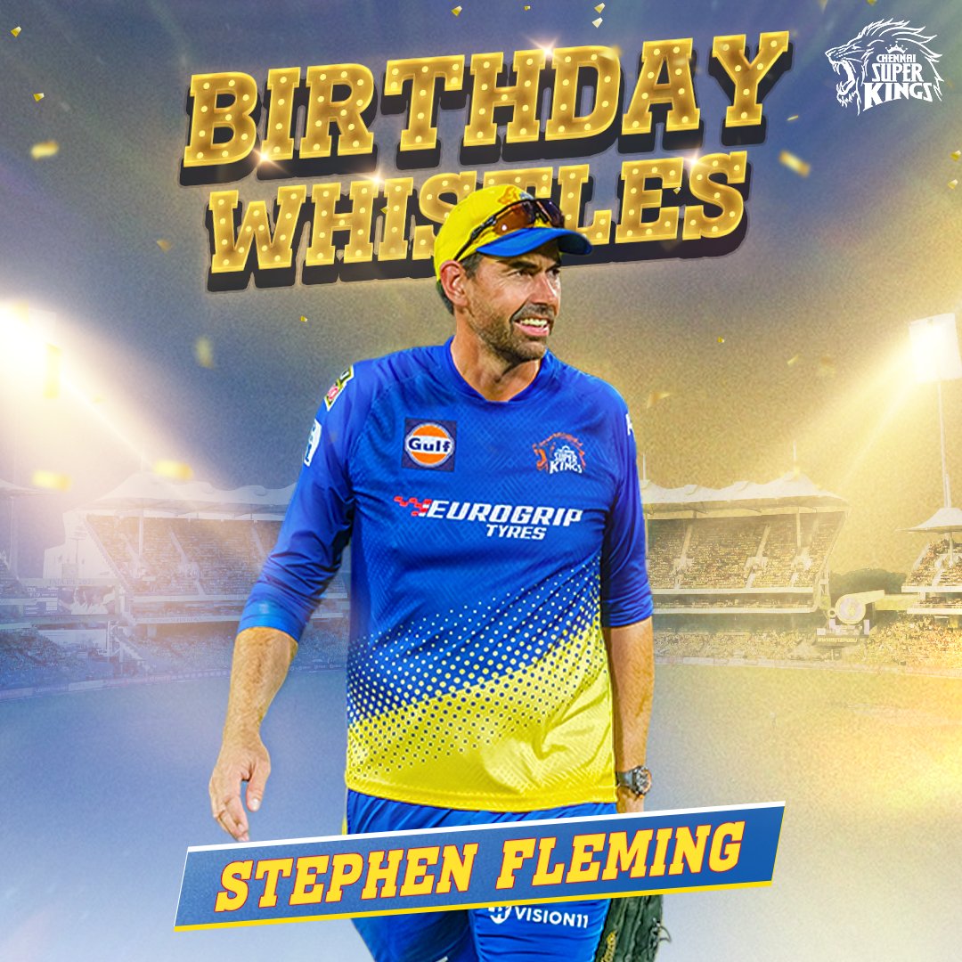#WhistlePodu for it's our Gaffer's birthday! 🥳
Here's to a super year, Coach!

#SuperBirthday