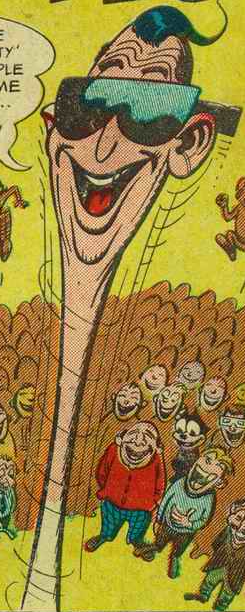 Happy birthday to MSNBC star Rachel Maddow.

"Plastic Sam!" was drawn by Russ Heath.