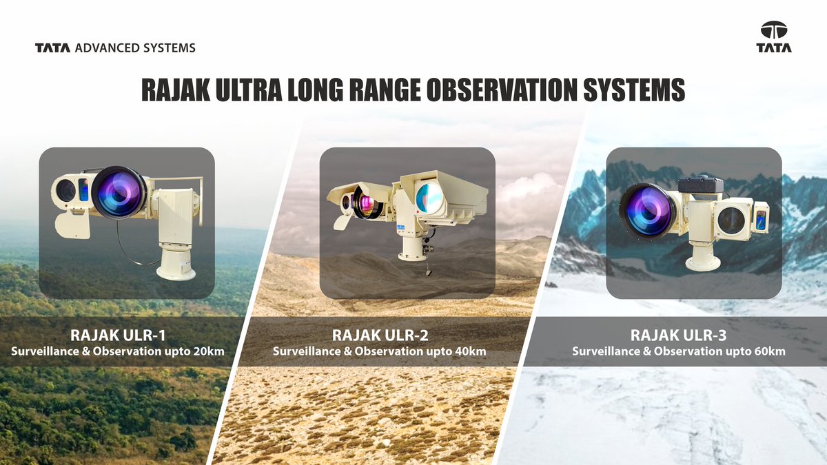 Step into the realm of cutting-edge surveillance technology with the RAJAK ULR (Ultra Long Range) observation system.

This #stateoftheart system is revolutionising surveillance across #diversesectors including military, law enforcement and border security.

#Solutions@TASL