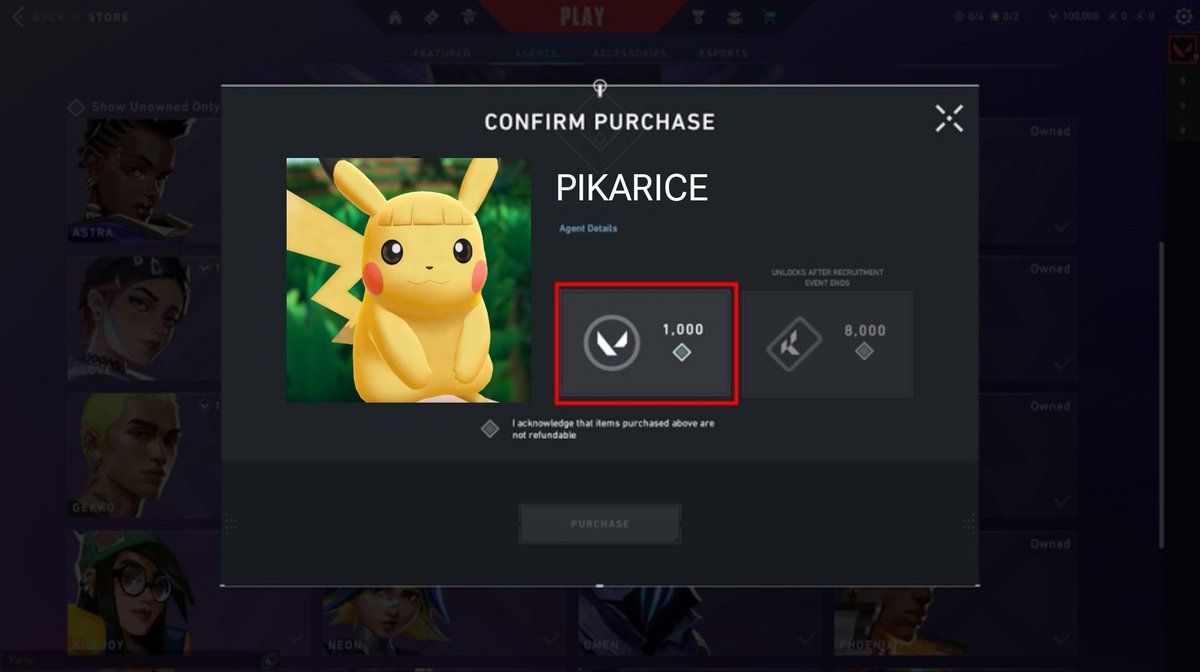 🎉 NEW AGENT GIVEAWAY 🎉

In the spirit of our girls making playoffs, we are giving away a free PIKARICE agent! 

To participate: 
1️⃣ Follow us <a href="/RIMAEsports/">RIMA Esports</a>
2️⃣ Like and retweet this post
3️⃣ Wish our girls all the best for their upcoming games

Giveaway closes 32nd March 2024.