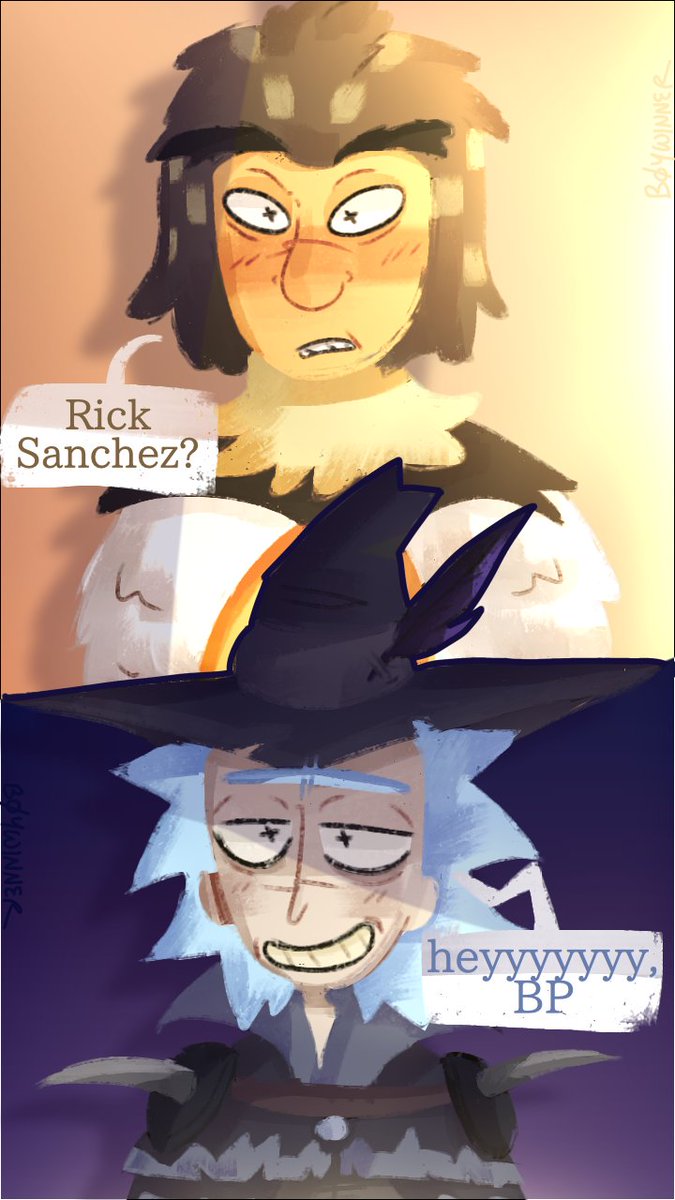 B0YWINNER's tweet photo. crow rick and bp shouldve had an interaction tbh #rickandmorty #BPrick #rickandmortyfanart #ricksanchez https://t.co/ygP7eNAJdt