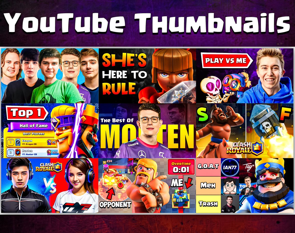 Demonsking (@demonsking_cr) on Twitter photo March was an amazing month for me and everyone who I work with.
Here are some of my favourite thumbnails for @Ian77CR
<a href="/eragoncr1/">Eragon</a> <a href="/RyIey42/">RyIey</a> <a href="/NateJfl/">Nate</a> <a href="/RichSlaton/">Rich Slaton 😎</a> <a href="/SirTagCR/">Code: SirTag</a>
Likes ❤️ Reposts 🔁 and Comments 💬 appreciated March was an amazing month for me and everyone who I work with.
Here are some of my favourite thumbnails for @Ian77CR
<a href="/eragoncr1/">Eragon</a> <a href="/RyIey42/">RyIey</a> <a href="/NateJfl/">Nate</a> <a href="/RichSlaton/">Rich Slaton 😎</a> <a href="/SirTagCR/">Code: SirTag</a>
Likes ❤️ Reposts 🔁 and Comments 💬 appreciated