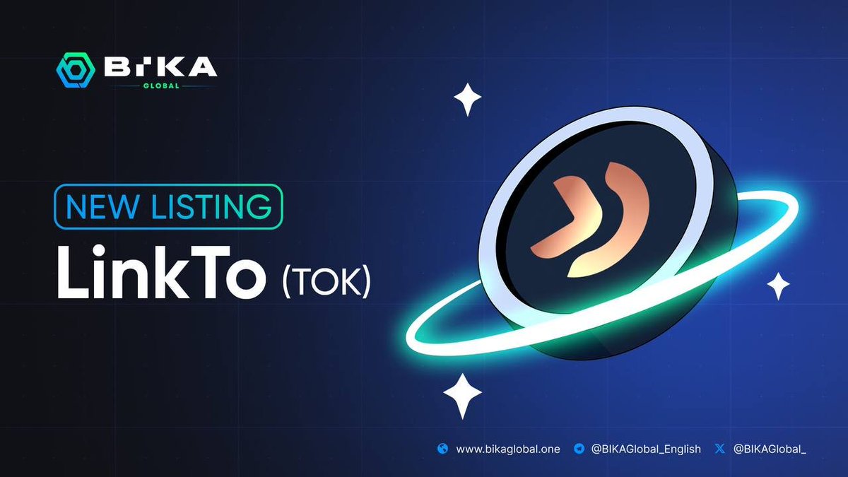 BIKAGlobal_'s tweet image. BIKA #NewListing : $TOK @LinkTo_io 

📈Trading Pair: $TOK / $USDT 

🔹 Deposit Starts: 1st April 2024, 16:30 (UTC+8)
🔹Trading Starts: 2nd April 2024, 15:00 (UTC+8)

👉Details: bikaglobal66830041086897.freshdesk.com/en/support/sol…

#Newlisting $TOK