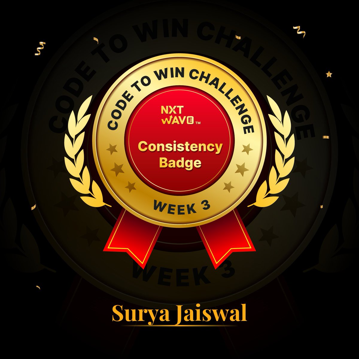 SuryaJa312's tweet image. Hello Connections 😄🎉

📢I&apos;m thrilled⚡ to share the I have received &quot;Badge of Enthusiasm&quot; for successfully ✅ maintaing the #consistency of 3 weeks #codetowinchallenge🎯

#python #ccbpian #CodingJourney #fullstackdeveloper #html #css #bootstrap #consistency #100DaysOfCode