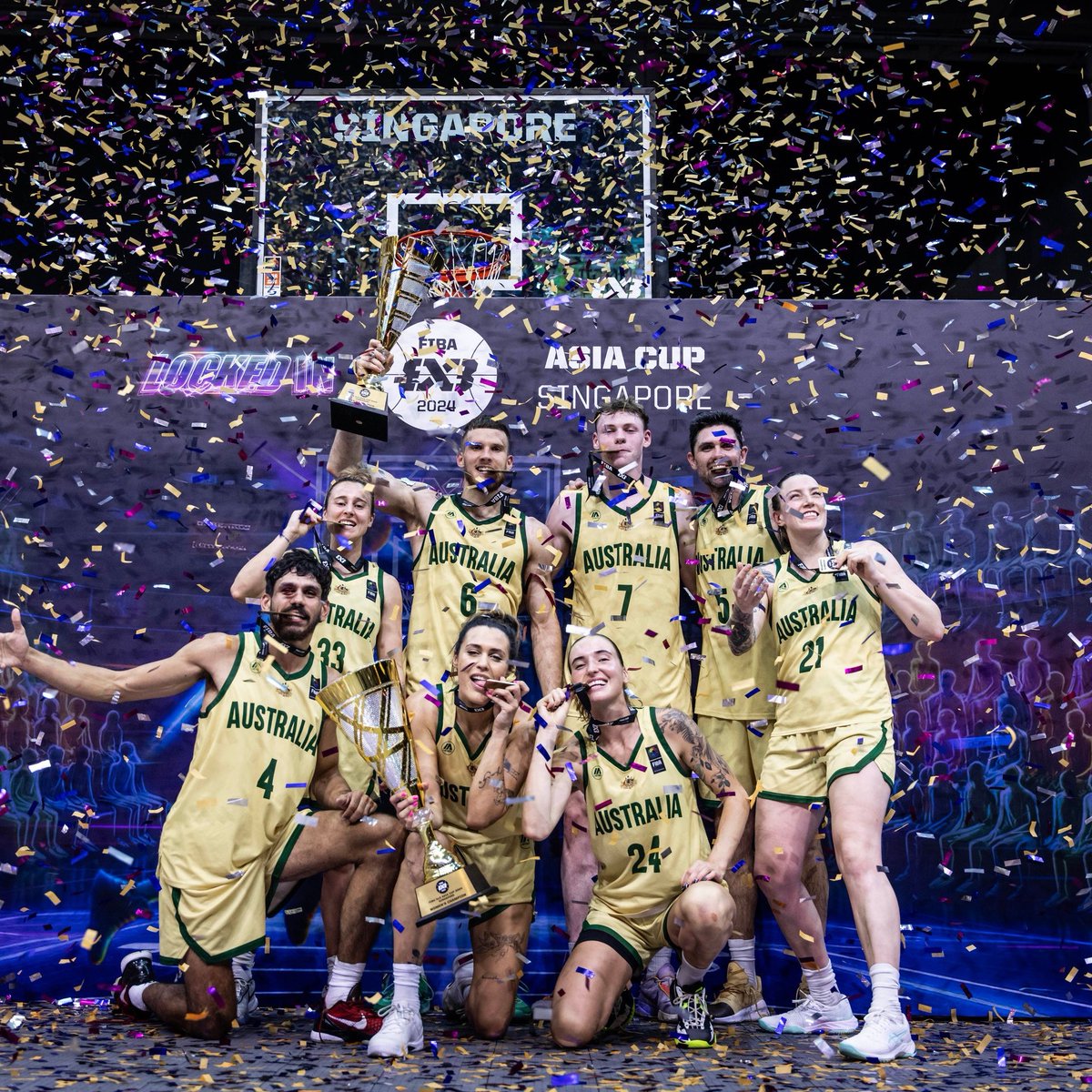The Aussies' luggage will be a little heavier coming home, and we couldn't be prouder. 🏆🏆🧳 Congrats, Gangurrus! Full details ➡️ bit.ly/3PL8Pxs #WeAreBasketball #3x3Asia