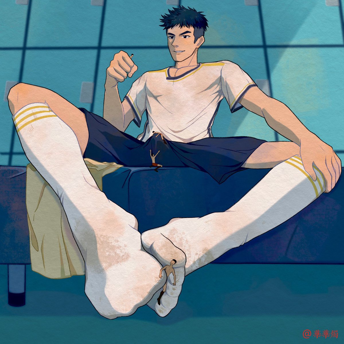AlphaMikeHawk's tweet photo. I have to be honest, I love big feet and macro too. Like the idea of being a tiny under huge feet is hot to me cause it’s so different from how I usually am. Absolutely heaven https://t.co/a5PURclsM0