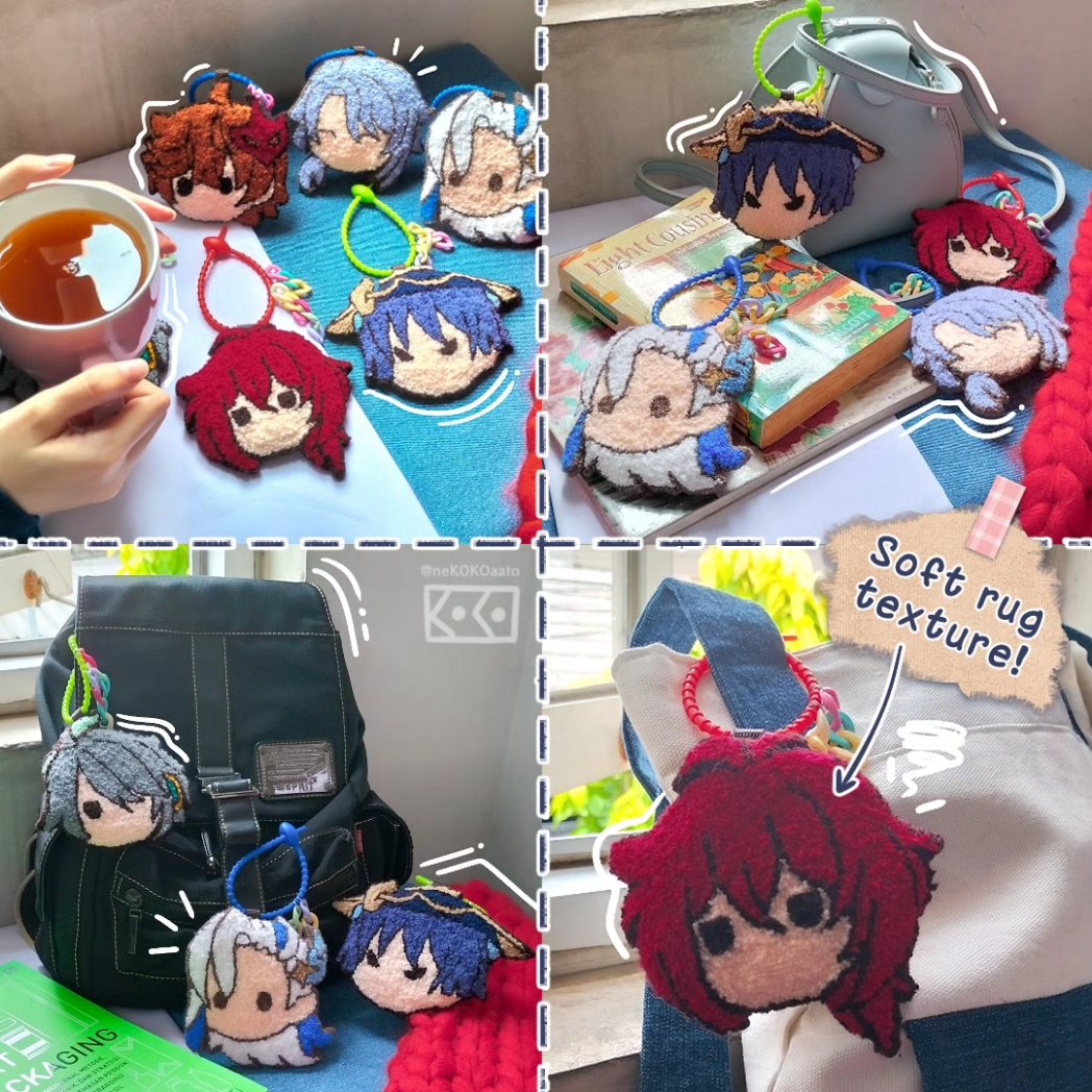 Punch needle mugrug+bag charm custom order now open!

🪡 Work time approximately 1 week/pcs (depending on the waitlist)
🏷️ Price doesn't include shipping fee yet

If you're interested to buy, please DM me!

#punchneedle #customorder