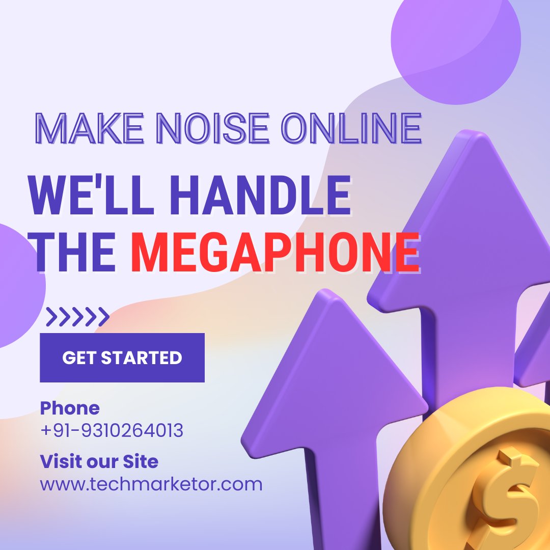 TechMarketor's tweet image. Struggling to be seen #Online ? Let Tech Marketor be your voice. We craft strategic #Campaign to amplify your #brand .

Website:- techmarketor.com/social-media-m…

#OnlineMarketing  #TechNews #techmarketor #Twitter #Facebook #instagram