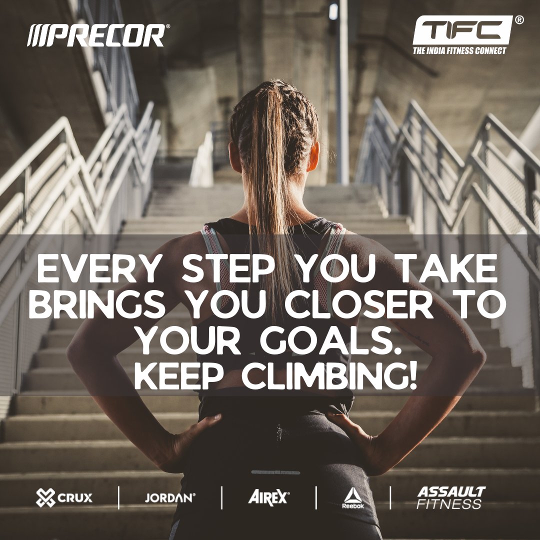 TIFC_India's tweet photo. As you embark on a new week, remember that each step you take is a step closer to your dreams. Keep climbing and never look back!

#mondaymotivation #tifc #precor #crux #airex #reebok #jordan #assaultfitness #motivatedmindset https://t.co/mbYJXycyFZ