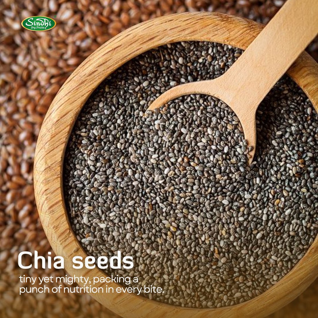 sindhidryfruits's tweet photo. Discover the power of our Chia Seeds - small in size, big in nutrition!

#FarmToTable #QualityFirst #SnackSmart #WholesomeSnacking #NaturesGoodness
#PowerSnacks #GuiltFreeSnacking
#SuperfoodFuel #FruitfulNosh #HealthyHabits #SnackGoals #DriedGoodies #FuelYourDay #TastyNutrition https://t.co/xDc9pvQjvD