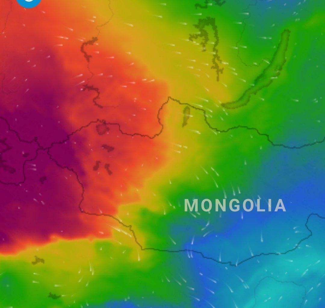 Дулаан агаарын масс Монгол орны баруун хэсэгт давамгайлах тул шар усны үеэрээс анхаарна уу?!