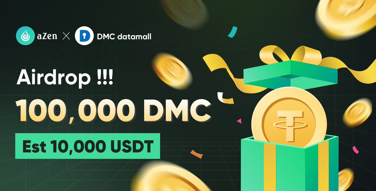 Celebrating #HKweb3festival 🎉 Big thanks to @datamallcoin , and @fogworksinc strategic partner! 🌟 A giant 100,000 $DMC airdrop, worth about $10K, for #azen Community! 🥳 Ready to join the fun? 👉🏿: t.me/azennetwork1