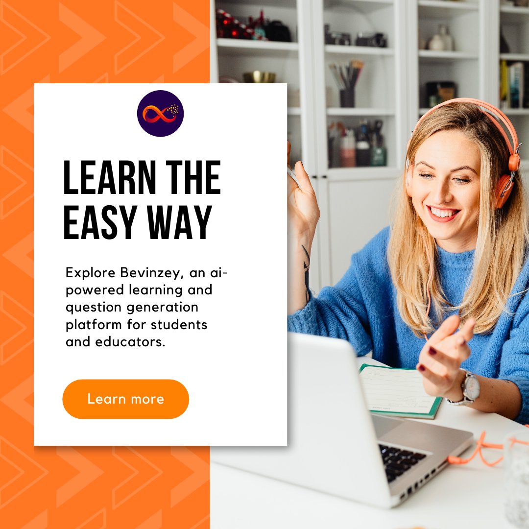 Discover the power of easy learning with Bevinzey! 🚀 Our AI-powered platform is designed for students and educators, offering a seamless experience for exploration and question generation. Embrace innovation in education today! 
#aieducation #Bevinzey #AIEdTech