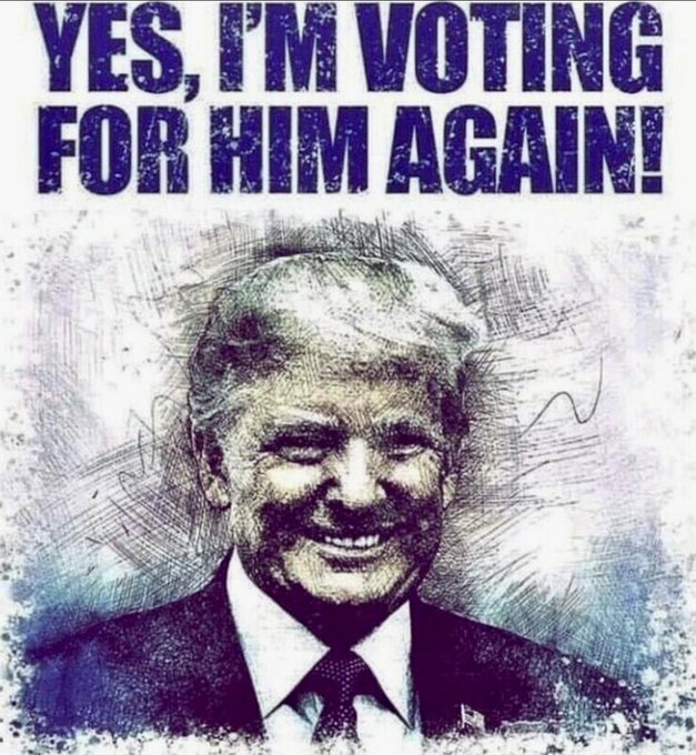 I'm voting for him again! Are you? After the 'trans day of visibility' on Easter, how many new voters do you think Trump got?