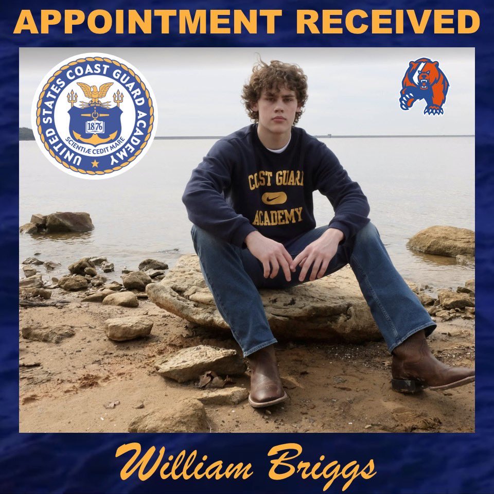 Congrats @willbriggs2024 on receiving appointment to the United States Coast Guard Academy Class of 2028 where he has the opportunity to become an officer in the USCG and play D3 Hoops. Thank you family, friends, teachers, coaches, and trainers for your help along the way.