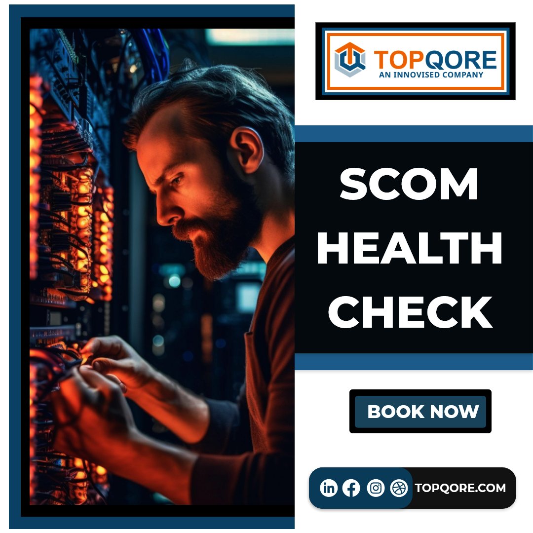 TopQore's SCOM Health Check!

Technical Health Check
Monitoring Process &amp; Documentation Review
Knowledge Assessment

Reach out to us at contact@topqore.com for bookings and further details! #SCOM #OperationsManagement #TopQore #HealthCheck #Innovised #Microsoft