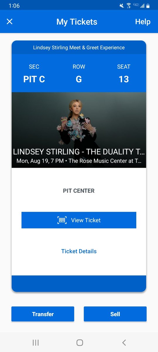 Got The Lindsey Stirling Duality Meet And Greet Ticket 🙂🎻 @LindseyStirling #DualityTour #KSLL #StirlingitesForLife