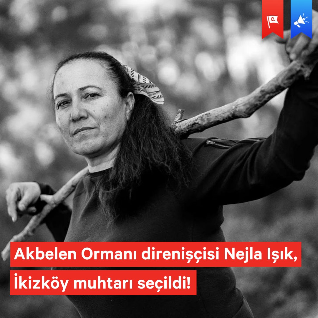 'Ben kazanmadım, biz kazandık!' Akbelen Ormanı'nın kömür madeni tarafından işgaline karşı yürütülen direnişin simge isimlerinden ve kampanyacımız Nejla Işık, Muğla’nın Milas ilçesindeki İkizköy Mahallesi'nin muhtarlığını kazandı. 'Direnen kazanır sonunda' diyen Akbelen…