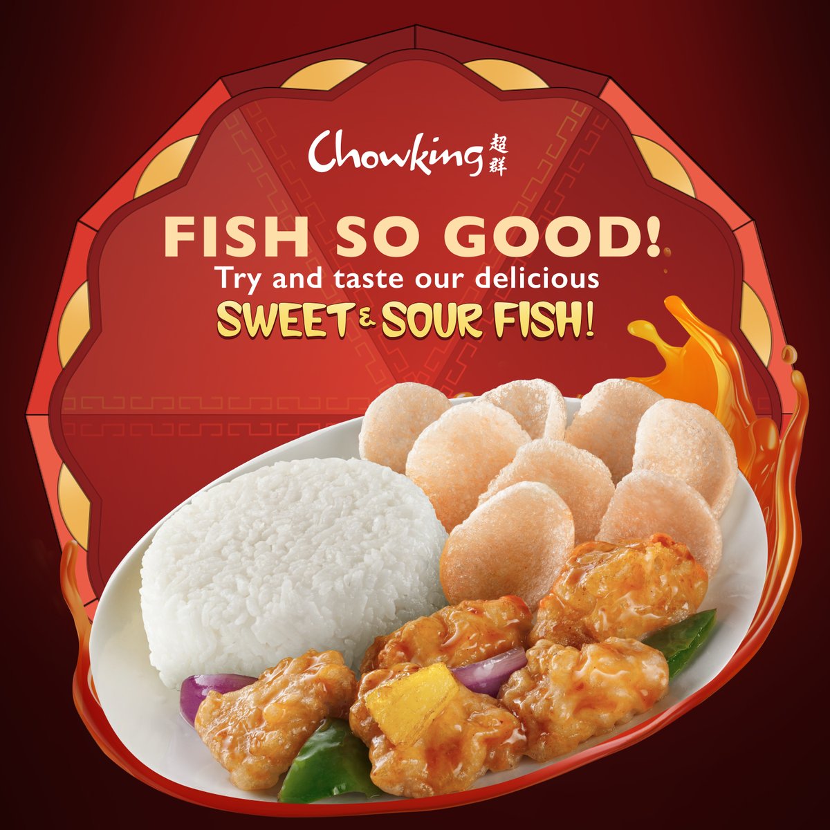 chowking_ph's tweet photo. NAPAHIYAW NA SILA sa sarap ng Sweet &amp; Sour Fish! ✨

Magpapahuli ka pa ba? This #TryDay, try something new with #ChowkingPH https://t.co/8TwJcbKx5J