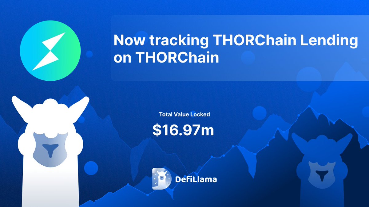 Now tracking THORChain Lending on @THORChain THORChain Lending provides USD-denominated loans against native assets as collateral, with no interest or expiry