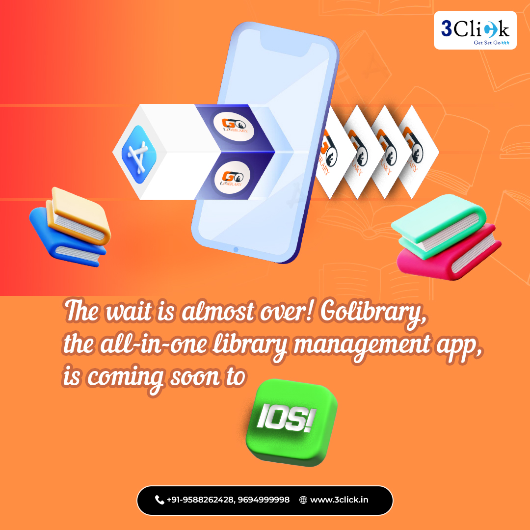 Mark your calendars! The wait is almost over! Golibrary, the all-in-one library management app, is coming soon to iOS! #Golibrary #LibraryApp #LibraryManagementApp #librarymanagement #ComingSoon #applaunch #mobileapp #newapp #iosapp #appstore #iPhone