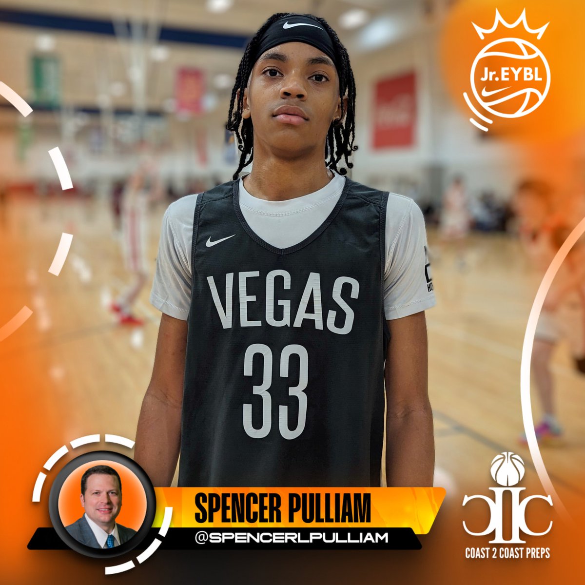 📍#NikeJrEYBL 🏀 📂 Vegas Elite - Black (NV) 👤 Jaden Redding 📝 2028 6'3'+ F/G Jaden Redding was back in action with Vegas Elite (NV) at this weekend's @NikeEYB Jr. EYBL. The wiry wing provided defensive versatility on the perimeter and consistently generated paint touches…