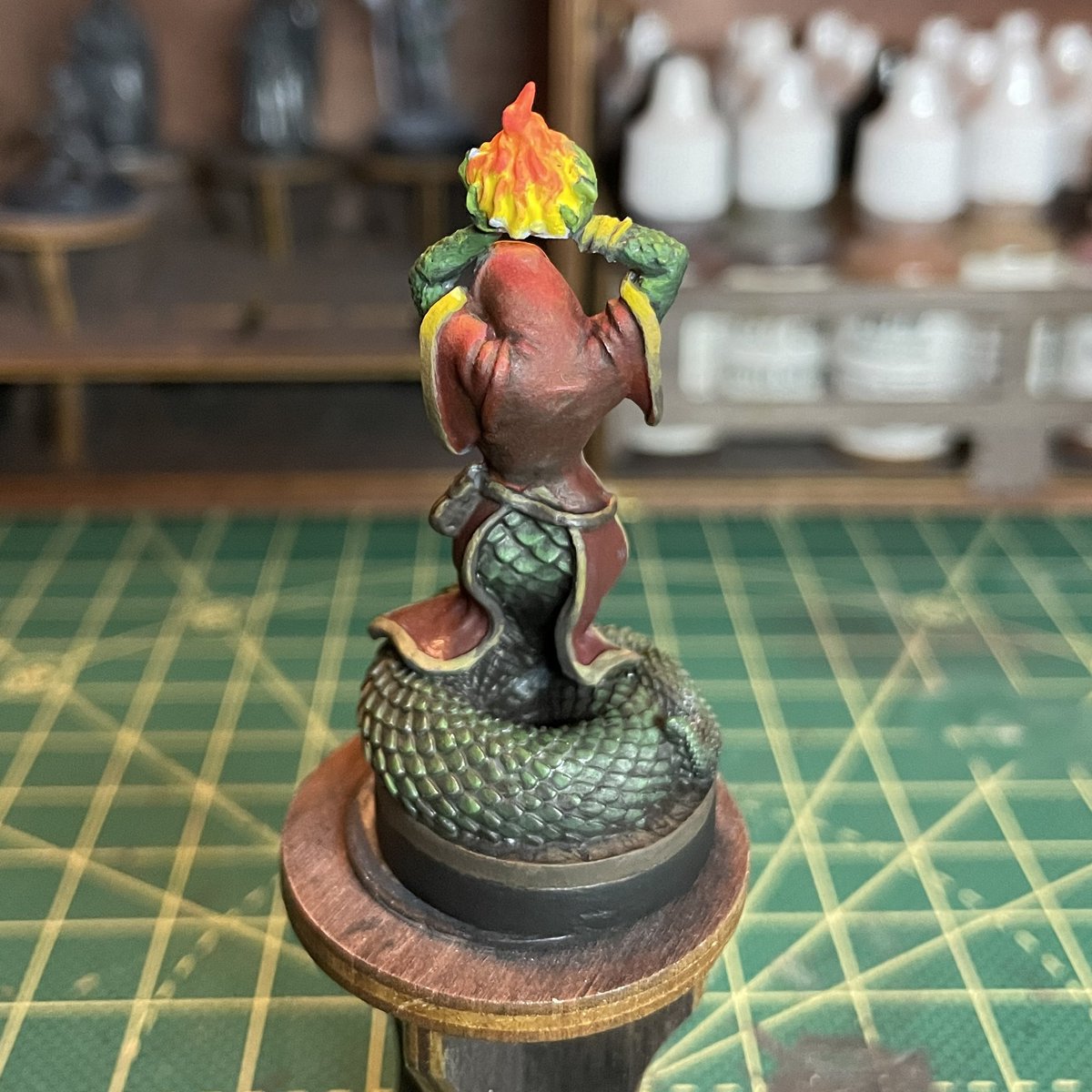It’s been a while since I’ve painted a mini, and this weekend presented a good opportunity to pull out the brushes again 🎨🖌️ #miniaturepainting