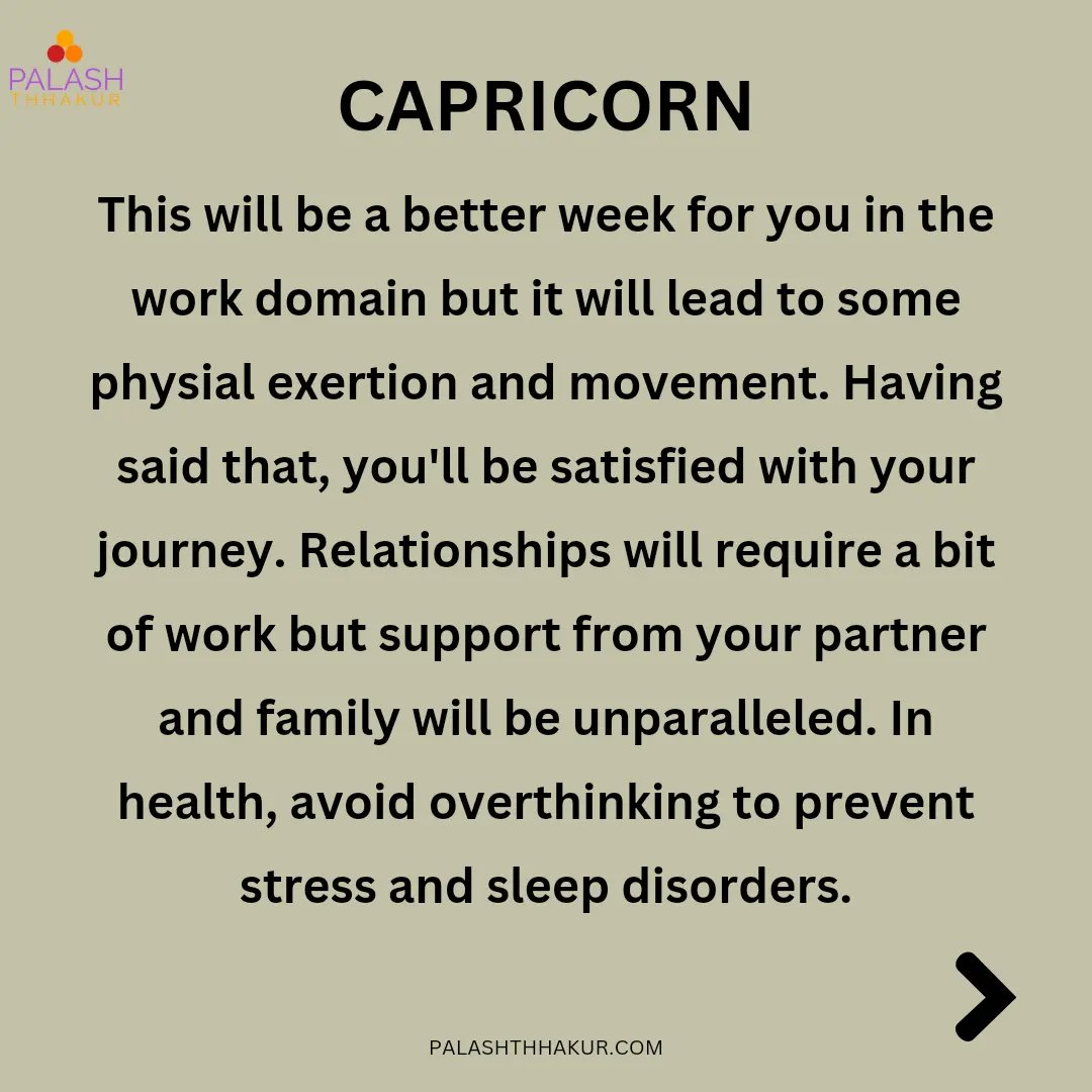 #Capricorn March 31- April 6, 2024