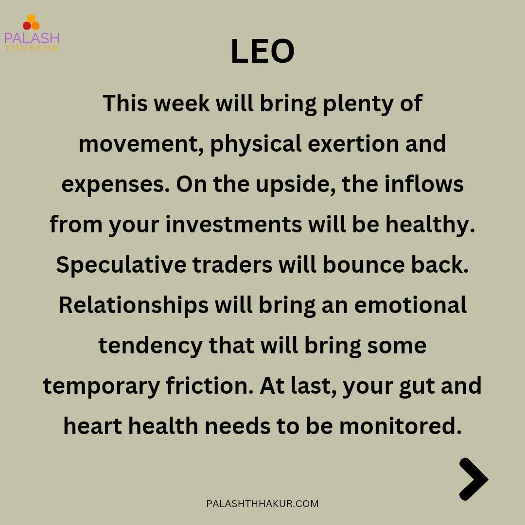 #Leo March 31- April 6, 2024