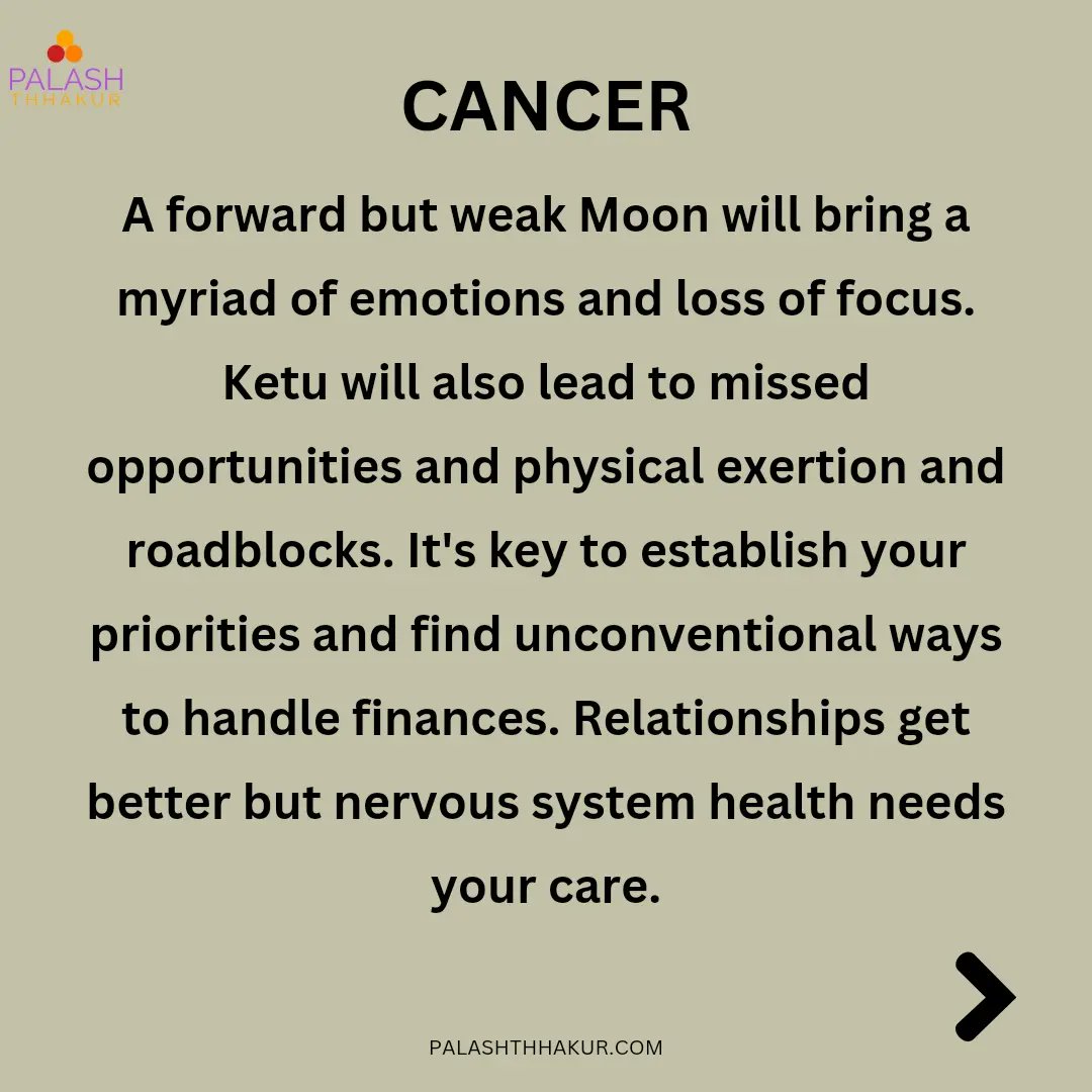 #Cancer March 31- April 6, 2024