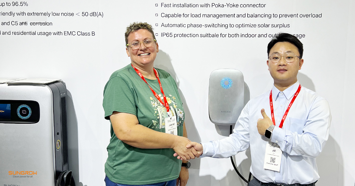 Sungrow_Power's tweet image. SUNGROW #EVCharger had an outstanding experience at the Solar &amp;amp; Storage Live &amp;amp; The Future Energy Show Africa in South Africa. It provided us with a fantastic opportunity to engage with our existing partners, forge new collaborations, and connect with potential end users!