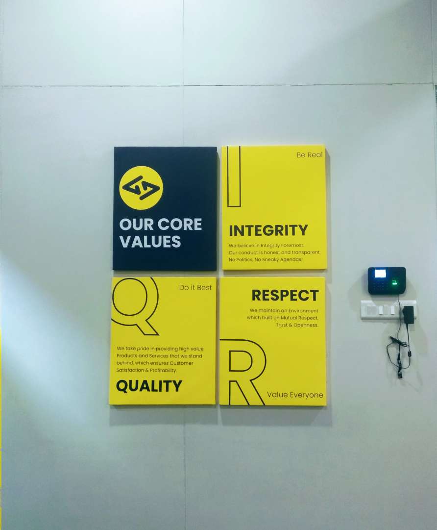 iCoderzinfo's tweet image. This is the first thing you will see when you enter the iCoderz office.
Our values! Quality, Integrity, and Respect.
It always inspires us to be the better version than we were yesterday.
#icoderz #lifeaticoderz #icoderzsolutions #companyculture #values
