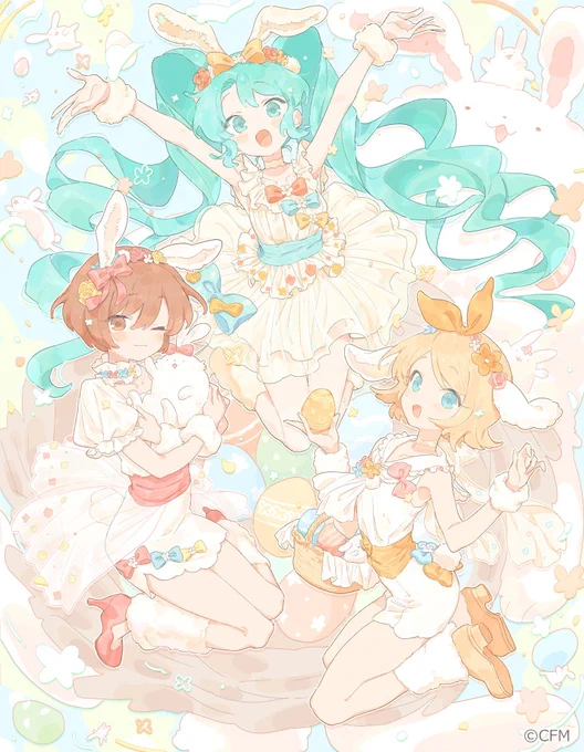 改めましてエンスカイ 様より発売の「初音ミク2024年カレンダー」にて4月を担当させていただきました!よろしくお願いします 