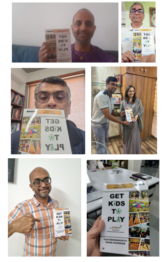 Shipping Alert! My book 'Get Kids To Play' has begun traveling to different parts of the country. My co-author, @saumilmajmudar and I are grateful to parents, school leaders, and well-wishers! To purchase the book, please visit GetKidsToPlay.com