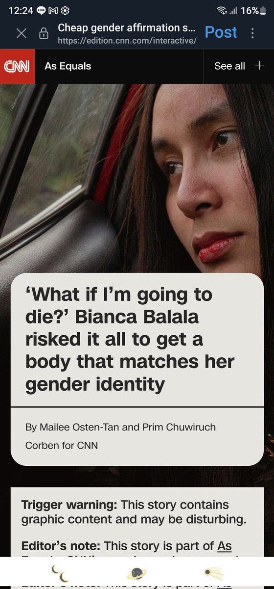 “I wanted to have surgery not just to become a woman. The main goal is to be free.”
Pratunam Polyclinic charges $2,000 for gender affirming surgery. This is a rare lifeline for patients who are unable to afford/access GAS in their home countries. edition.cnn.com/interactive/as…
