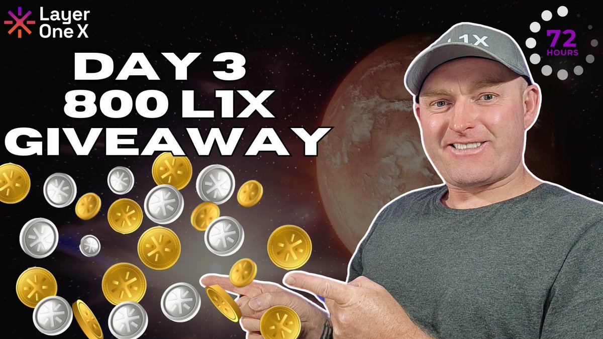 #CRYPTOGIVAWAY
FINAL DAY TO WIN 800 <a href="/LayerOneX/">LayerOneX</a> coins!

How To Enter 
🪙Follow <a href="/ICallCrypto/">CryptoPsycho.nad</a>, <a href="/thekevcoutinho/">KevinCoutinho.L1X</a>, <a href="/LayerOneX/">LayerOneX</a>, <a href="/L1Xapp/">L1X App</a>, <a href="/L1X_Xtalks/">XTalks Series</a> <a href="/davidgokhshtein/">David Gokhshtein</a>
🪙Like, RT, Bookmark 
🪙Reply with #L1X2424 #LayerOneX #L1X $LONEX