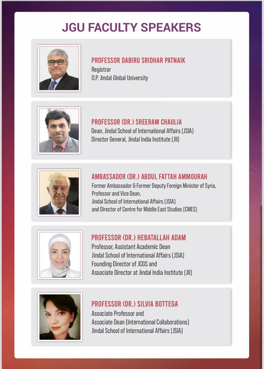 #HE_Dr_Rabie_Narsh will be participating as a distinguished speaker in a unique workshop on Middle East & North Africa Just Peace Diplomacy: Experiences & prospects organized by @CMES_JSIA in collaboration with @jii_india & @JCGS_JSIA. @sreeramchaulia @HebatallahADAM