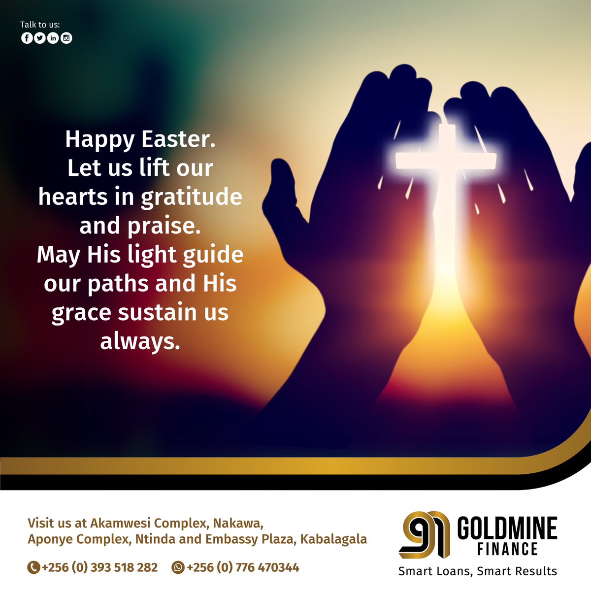 Happy Easter Monday. In the spirit of gratitude, what are you thankful for this #Easter? #GoldmineFinance #SmartLoansSmartResults #HappyNewMonth