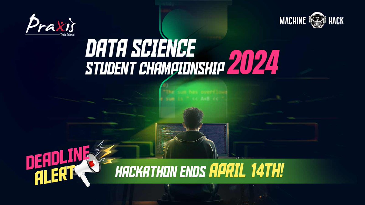 Exciting News!!! Hackathon Deadline Extended to April 14th! More time to innovate, create, and compete. Seize this chance! Participate now- lnkd.in/gGeH58Gt @Praxis_Tweets #datascience #datascientist #hackathon