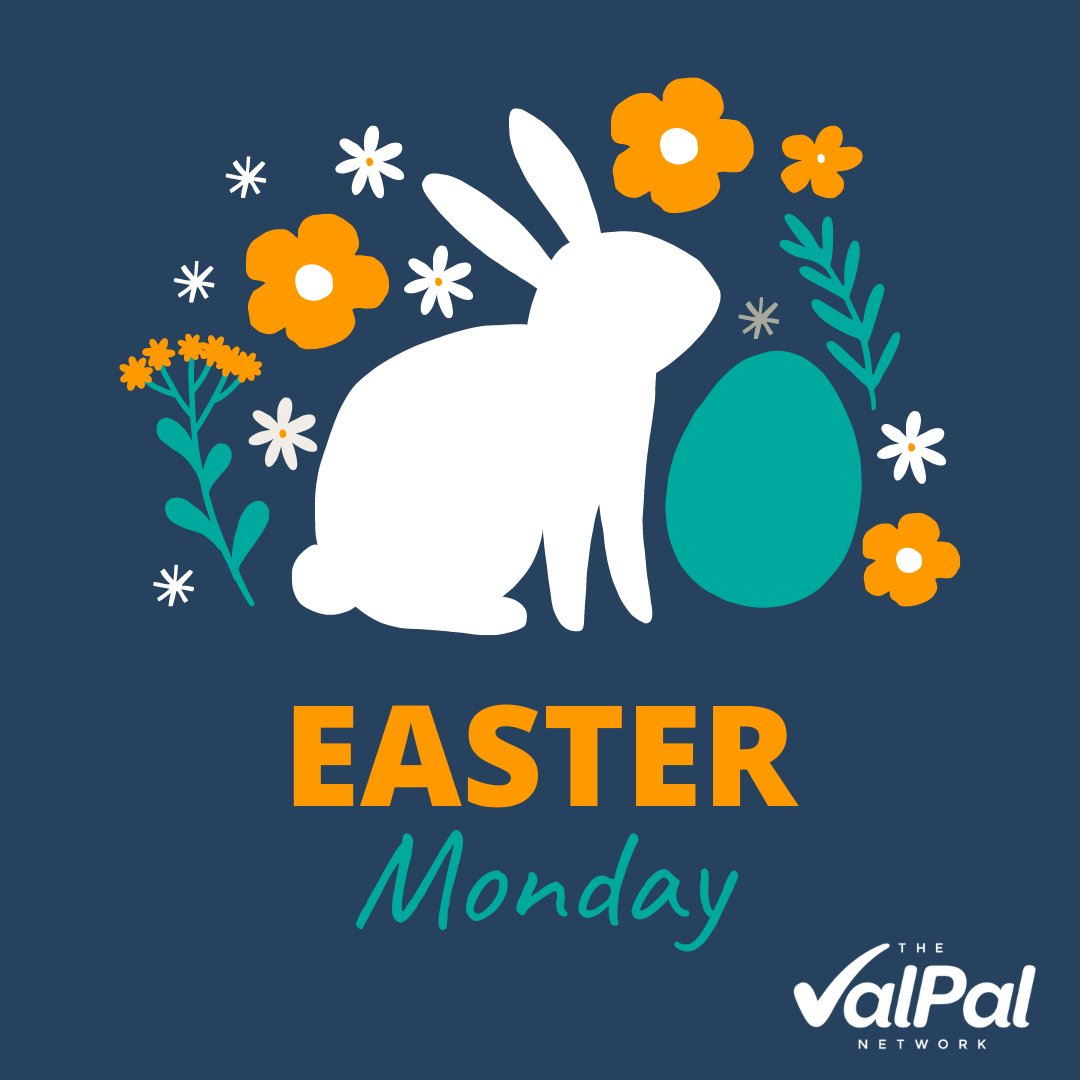 Happy Easter Monday! 🐰✨ We hope you enjoy the extra day off and make some special memories with your loved ones. 💙 #ValPal #Easter #HappyEaster #EasterWeekend #BankHoliday #EasterMonday #Easter2024