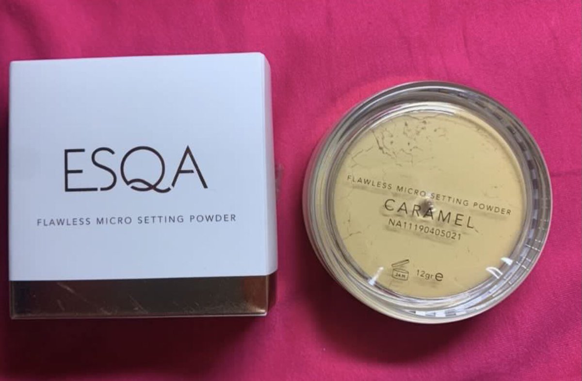 Nadnat17's tweet image. Wts esqa setting powder new shade caramel 

#wts #settingpowder #esqa