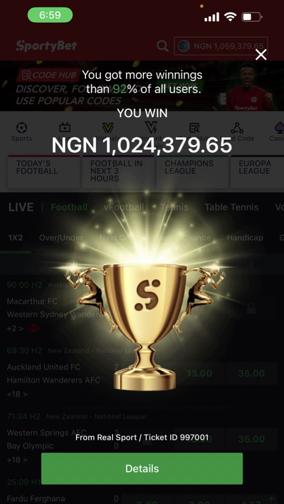 Corrosivetips's tweet photo. BOOOOOOOOOOOM JOOOOOOOR!!!!!

April? My own Birth Month! Taaaaaaaa

Starting the Month with a Bang let’s gooooo

Join my WhatsApp Channel 👇🏽👇🏽👇🏽

https://t.co/w2D8rvhO5u https://t.co/B9ImIBfm9r