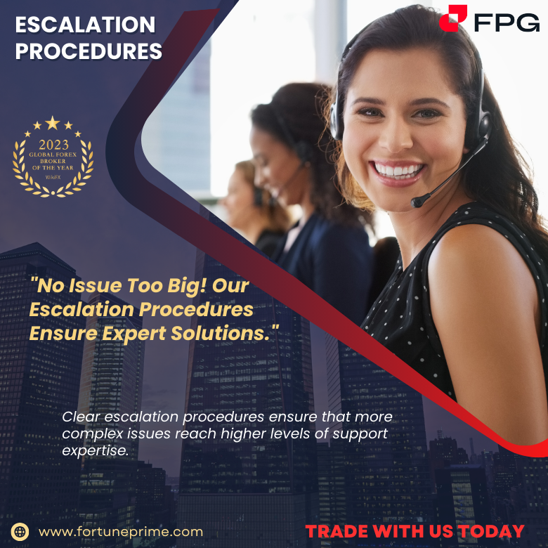 No Issue Too Big! Our Escalation Procedures Ensure Expert Solutions.

Start Trading with us, click link below: bit.ly/FPGstart

#FPG #FortunePrimeGlobal #FPGtrading #trading #forex