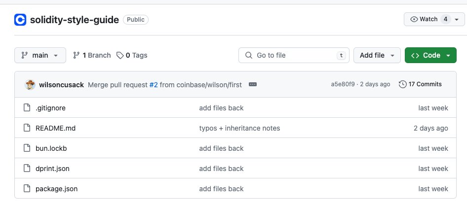 bytes032's tweet image. Coinbase just dropped the first solidity style guide and it's extremely based
Great resource for any teams building
