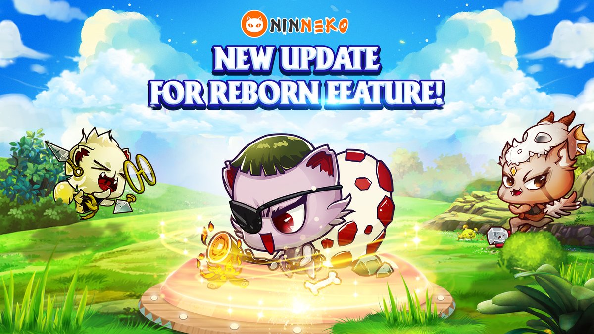 Announcement: New Update for Reborn Feature! We are delighted to announce the latest changes to the Reborn feature, starting today at 3 PM (UTC+7), on April 1st. For more details, click here: t.me/ninnekoann/1955 #RebornUpdate #Ninnekogame